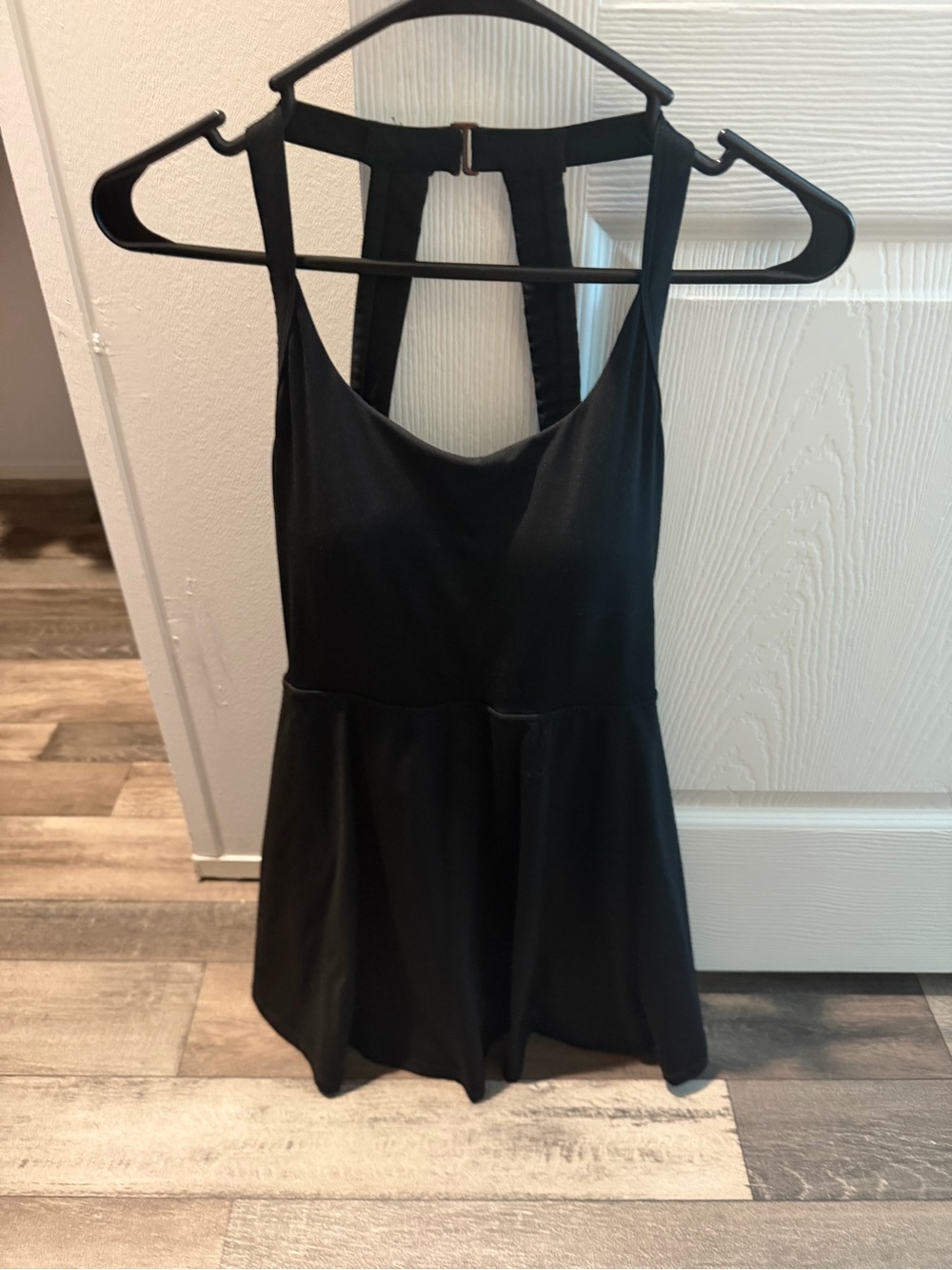 Black Tennis Dress W Built In Shorts & Pockets